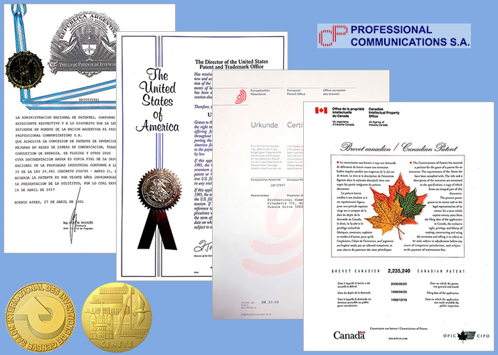 Patents of the 1st Invention of PCSA in Arg-USA-EPO-Canada